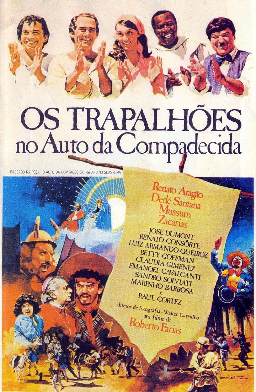 affiche du film Os Trapalhões no Auto da Compadecida
