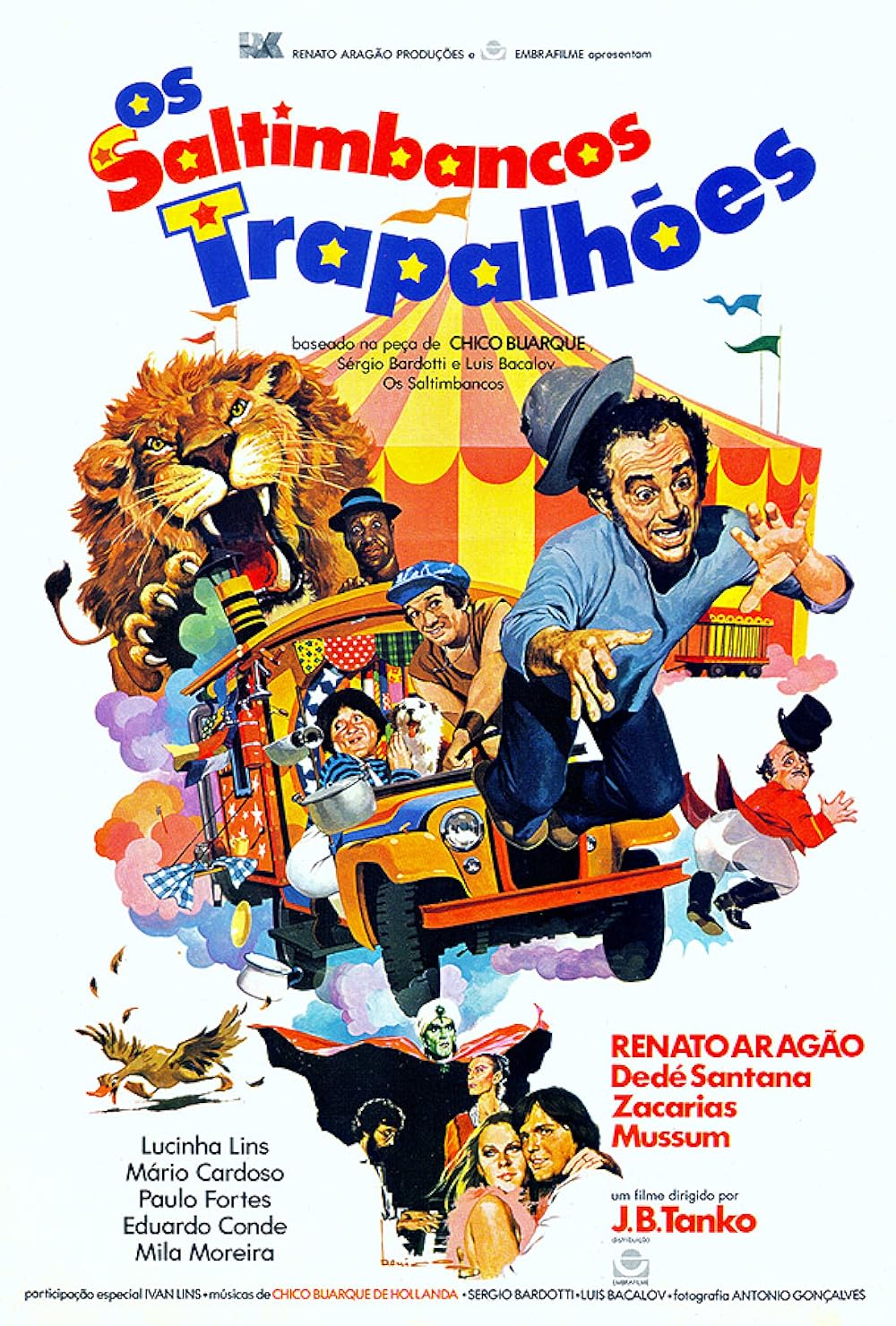 affiche du film Os Saltimbancos Trapalhões