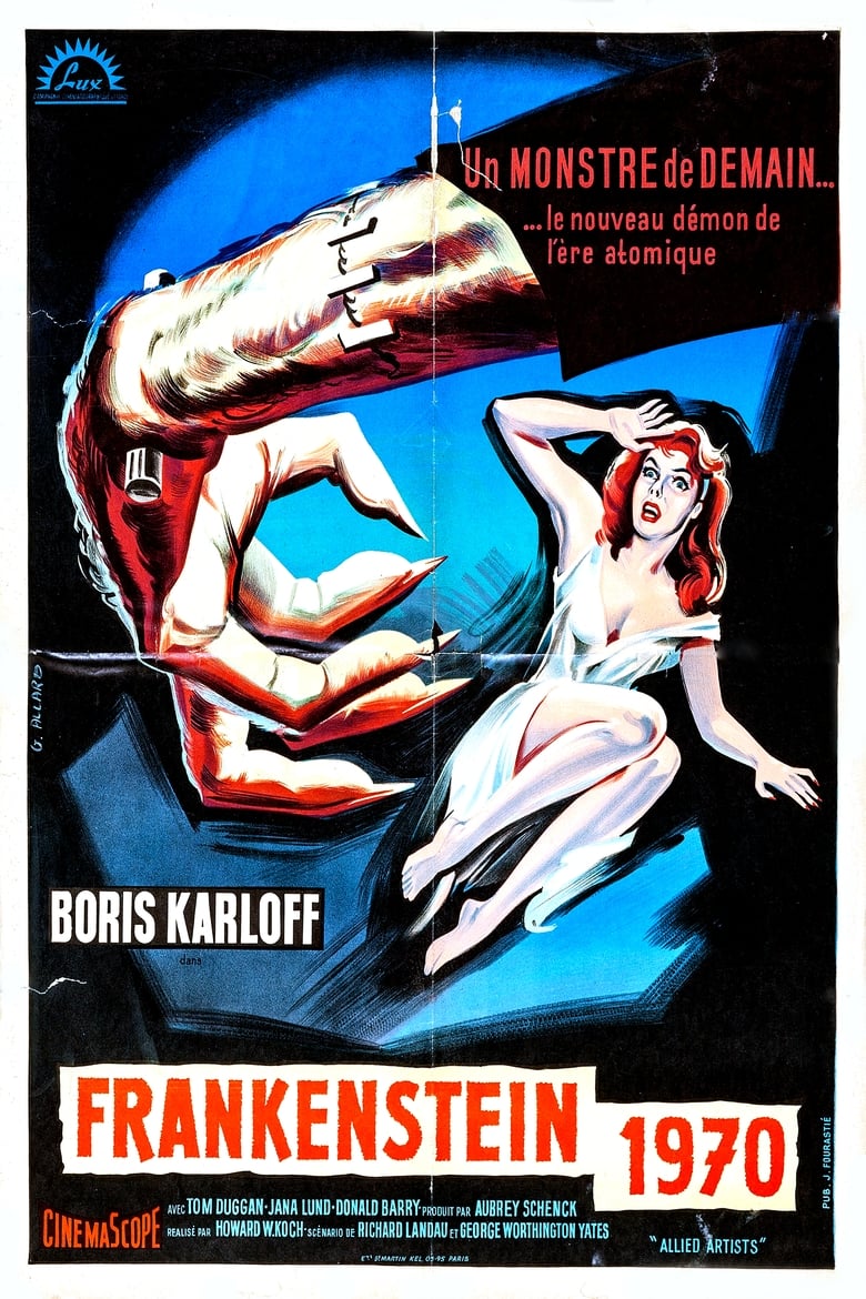 affiche du film Frankenstein contre l'homme invisible