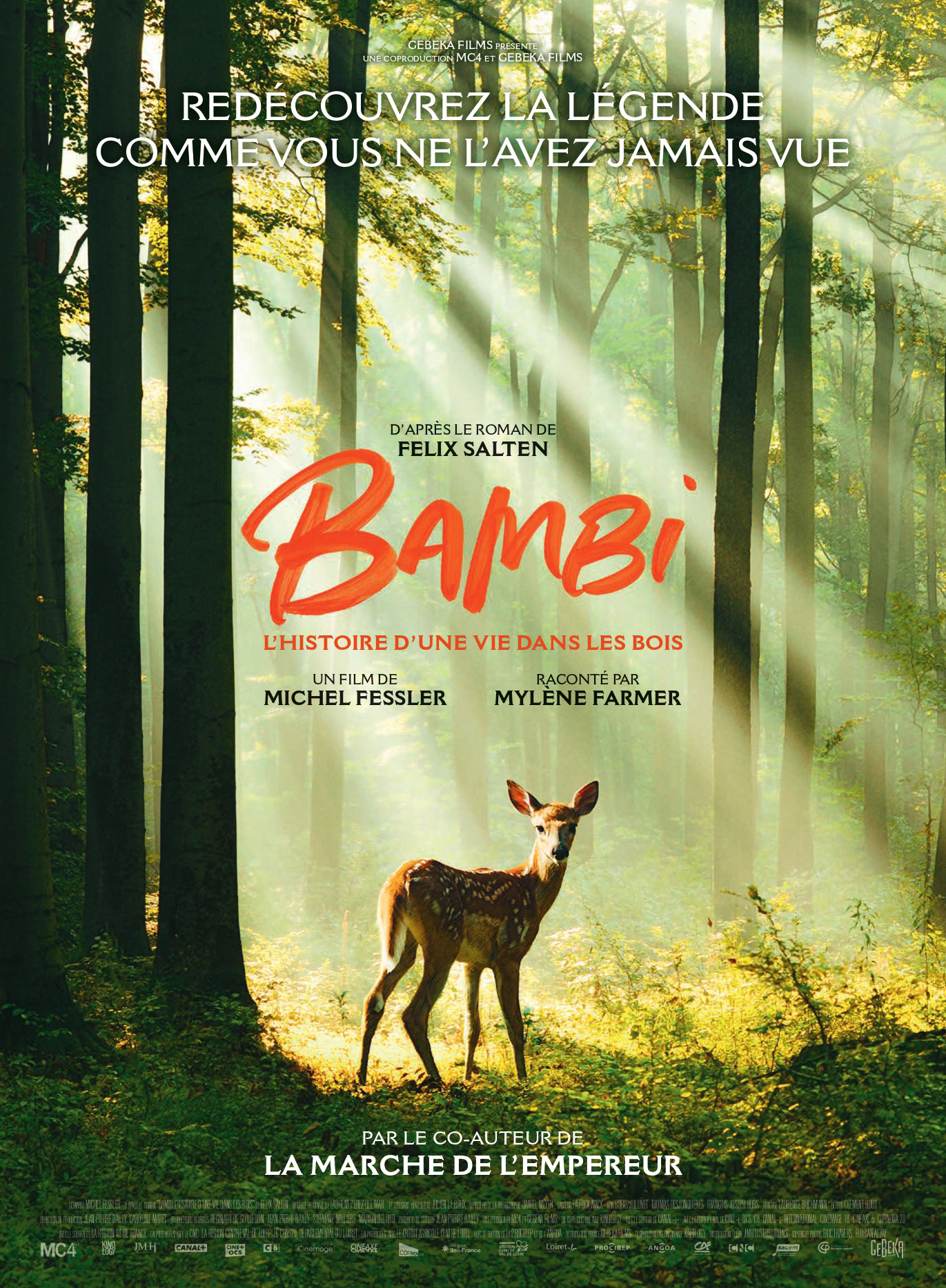 affiche du film Bambi, l'histoire d'une vie dans les bois