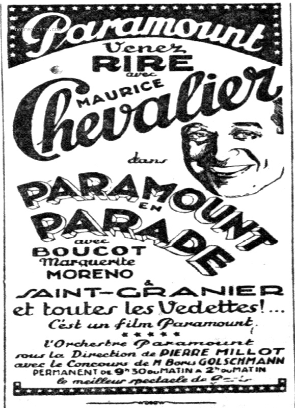 affiche du film Paramount en parade