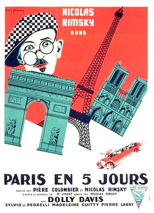 affiche du film Paris en cinq jours