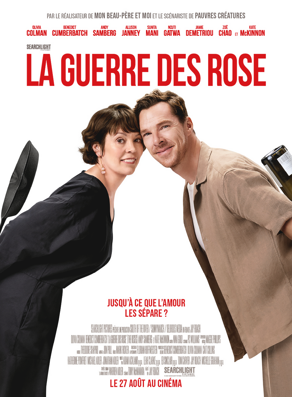 affiche du film La guerre des Rose