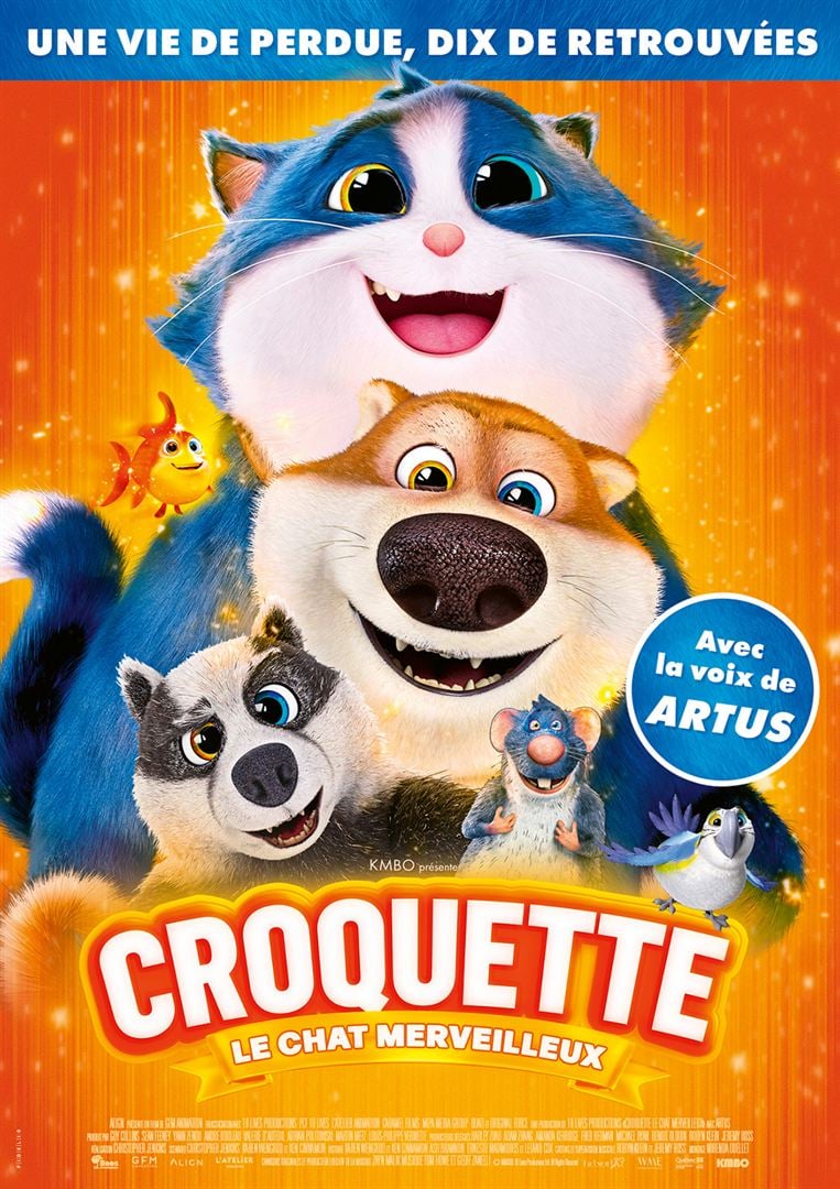 affiche du film Croquette le chat merveilleux