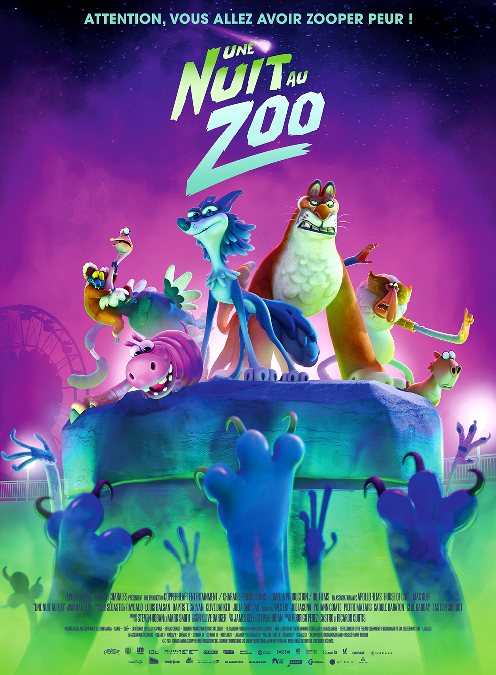 affiche du film Une nuit au zoo