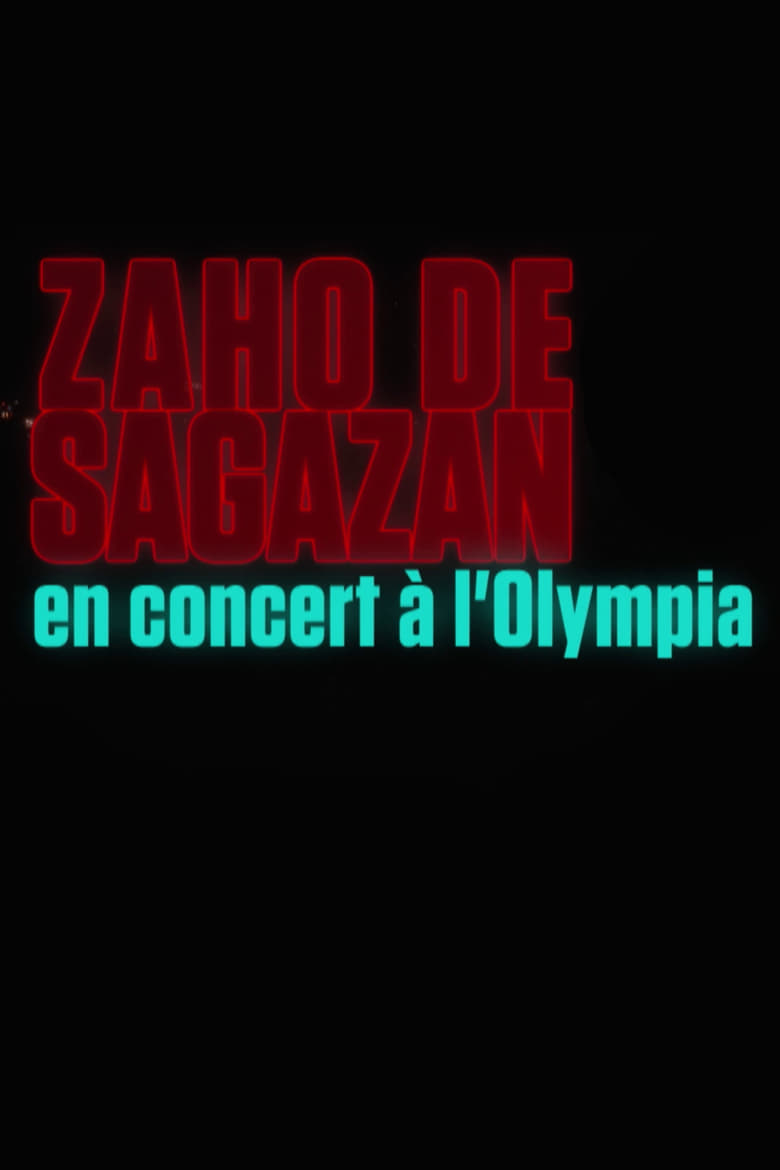 affiche du film Zaho de Sagazan en concert à l'Olympia