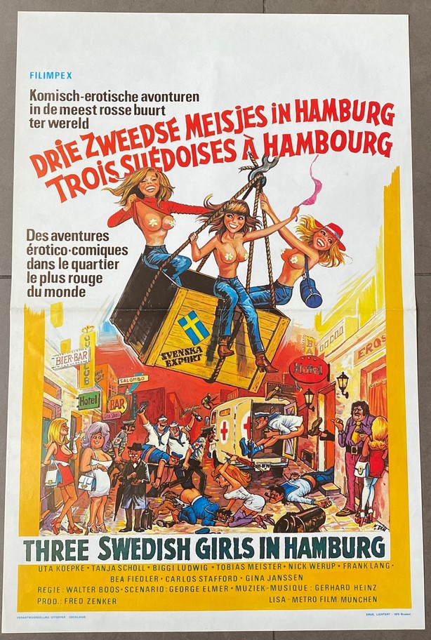 affiche du film 3 Suédoises dans l'île aux mille plaisirs