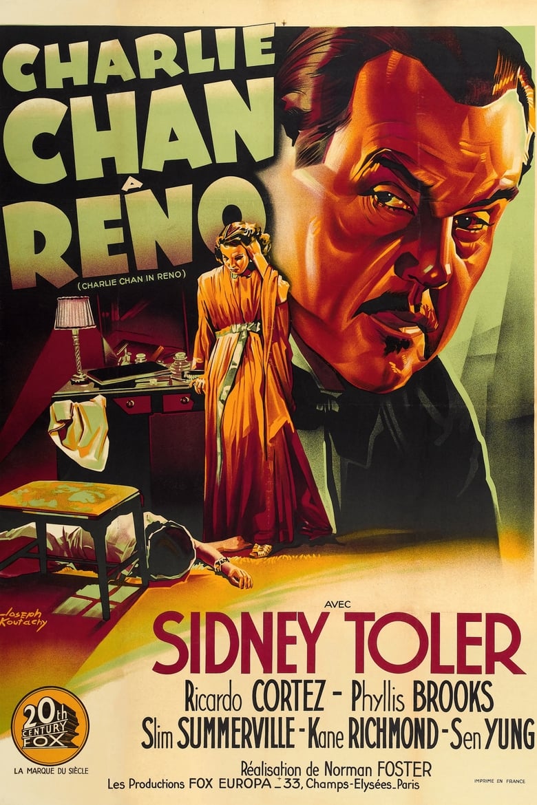 affiche du film Charlie Chan à Reno