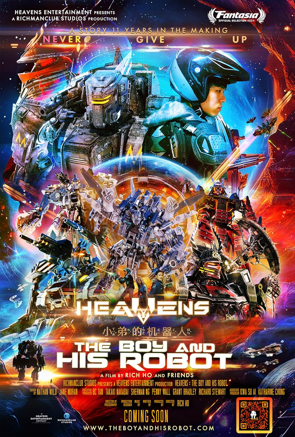 affiche du film Heavens : The Boy and His Robot