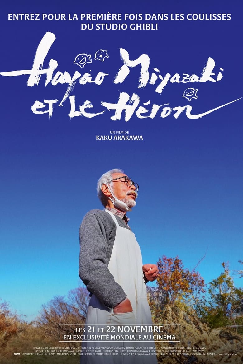 affiche du film Hayao Miyazaki et le Héron