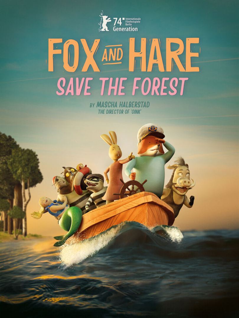 affiche du film Renard et Lapine sauvent la forêt