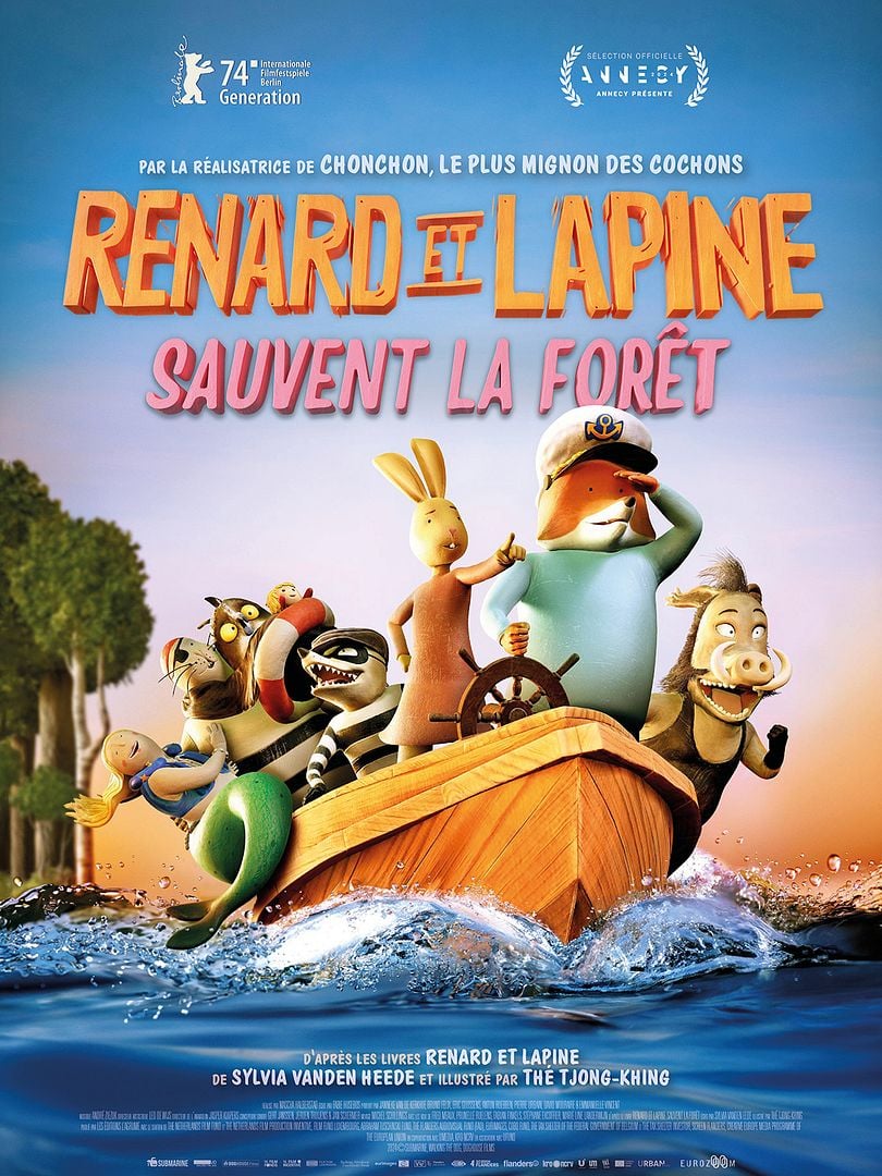 affiche du film Renard et Lapine sauvent la forêt