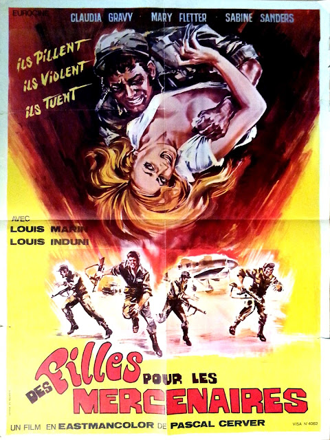 affiche du film Des filles pour les mercenaires