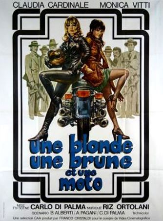 affiche du film Une blonde, une brune et une moto