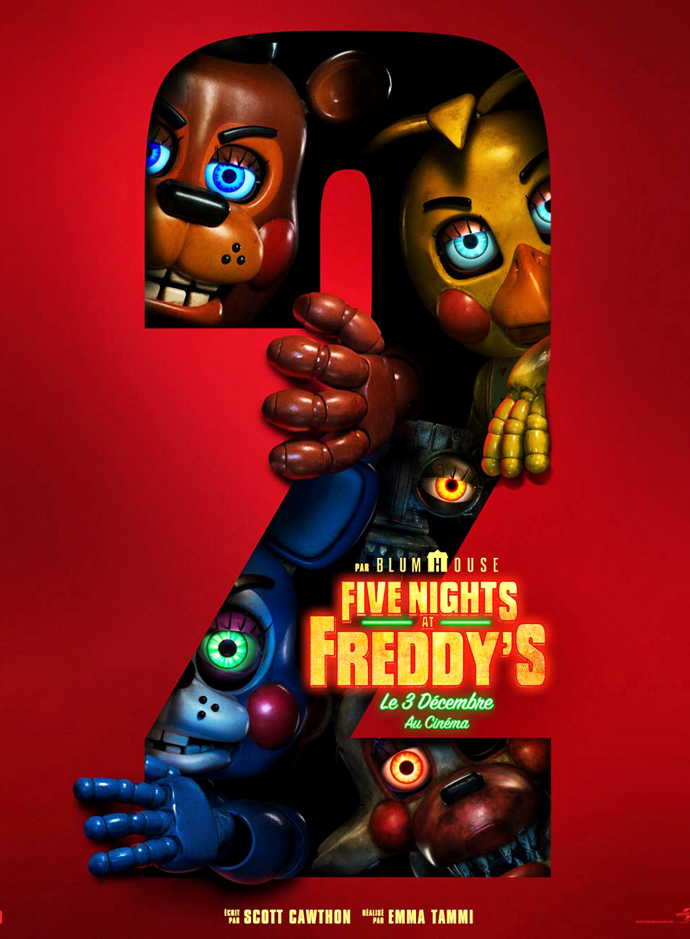 affiche du film Five Nights at Freddy's 2