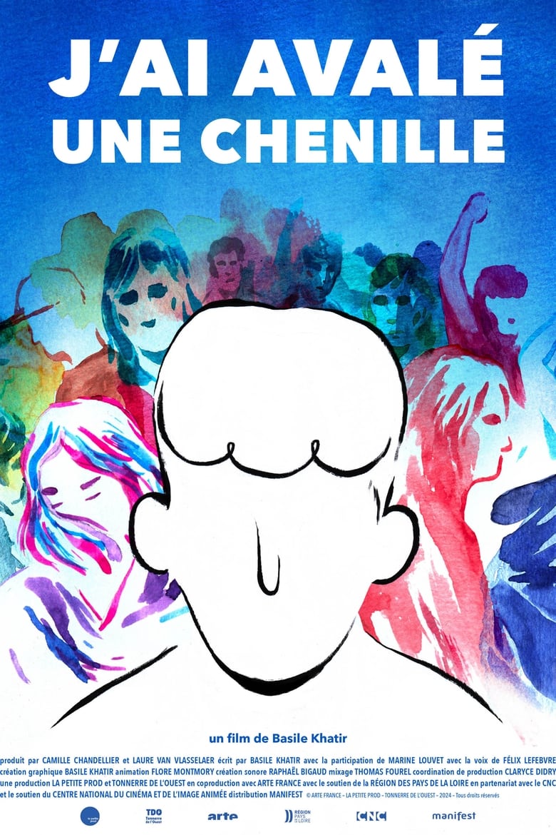 affiche du film J’ai avalé une chenille