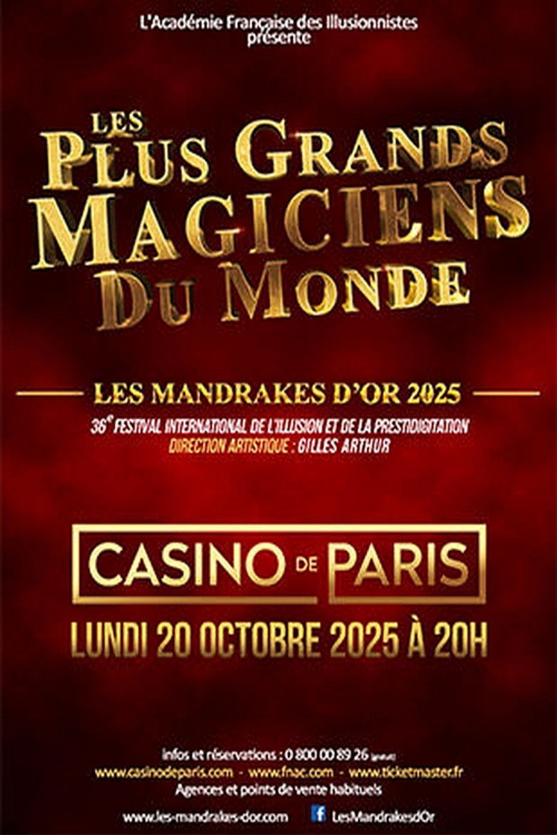 affiche du film Les plus grands magiciens du monde - Les Mandrakes d'Or 2025