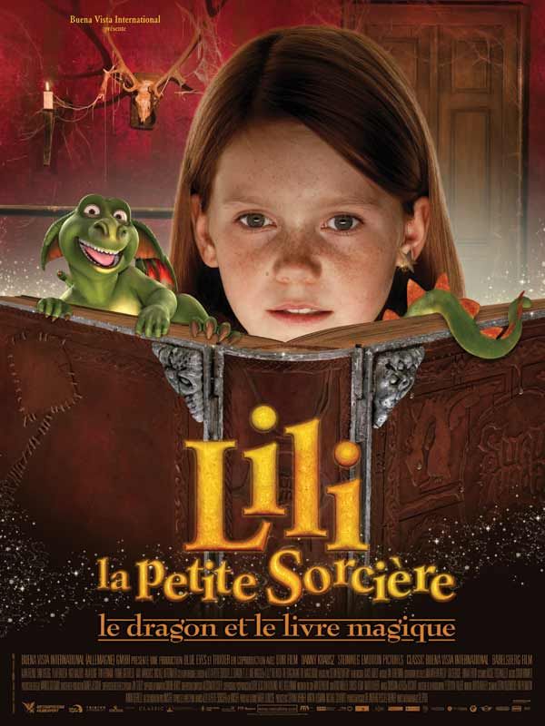 affiche du film Lili la petite sorcière, le dragon et le livre magique
