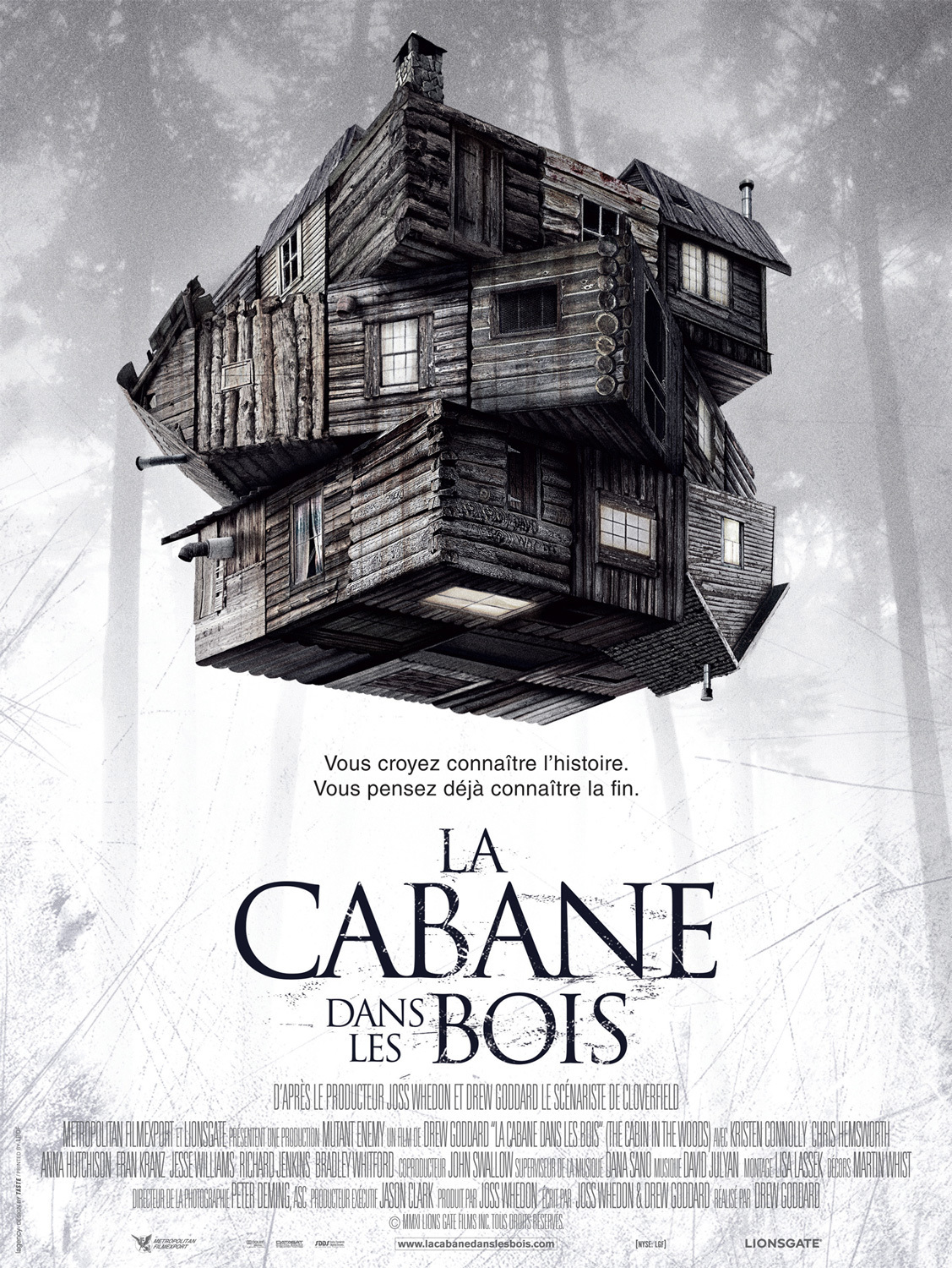 affiche du film La Cabane dans les bois