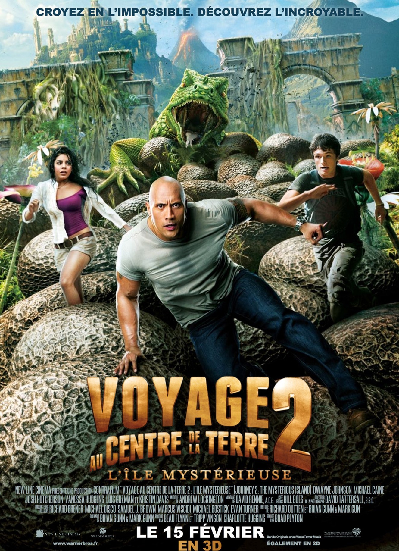 affiche du film Voyage au centre de la Terre 2 : L'île mystérieuse