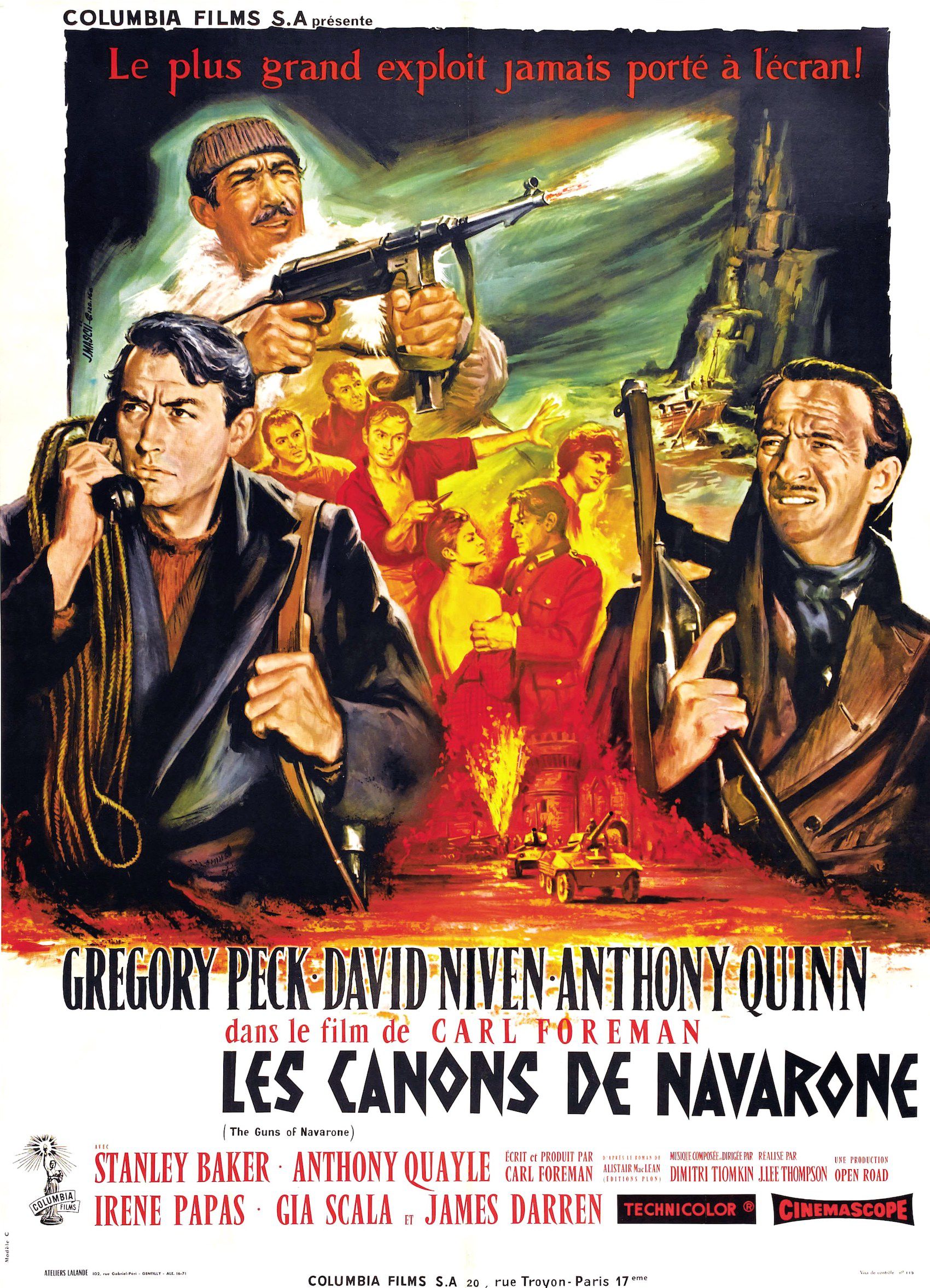 affiche du film Les canons de Navarone
