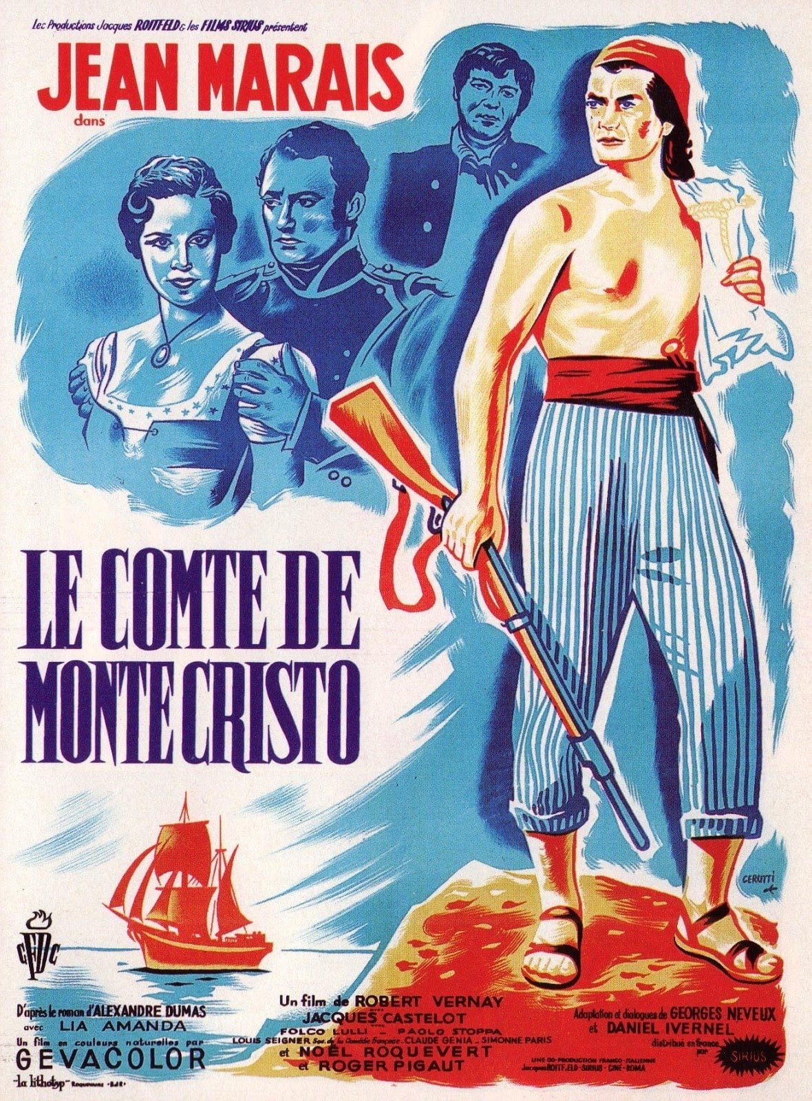 affiche du film Le Comte de Monte-Cristo (1954)