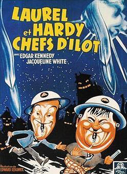 affiche du film Laurel et Hardy chefs d'îlots
