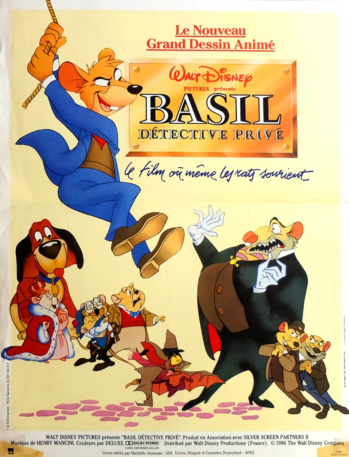 affiche du film Basil, détective privé