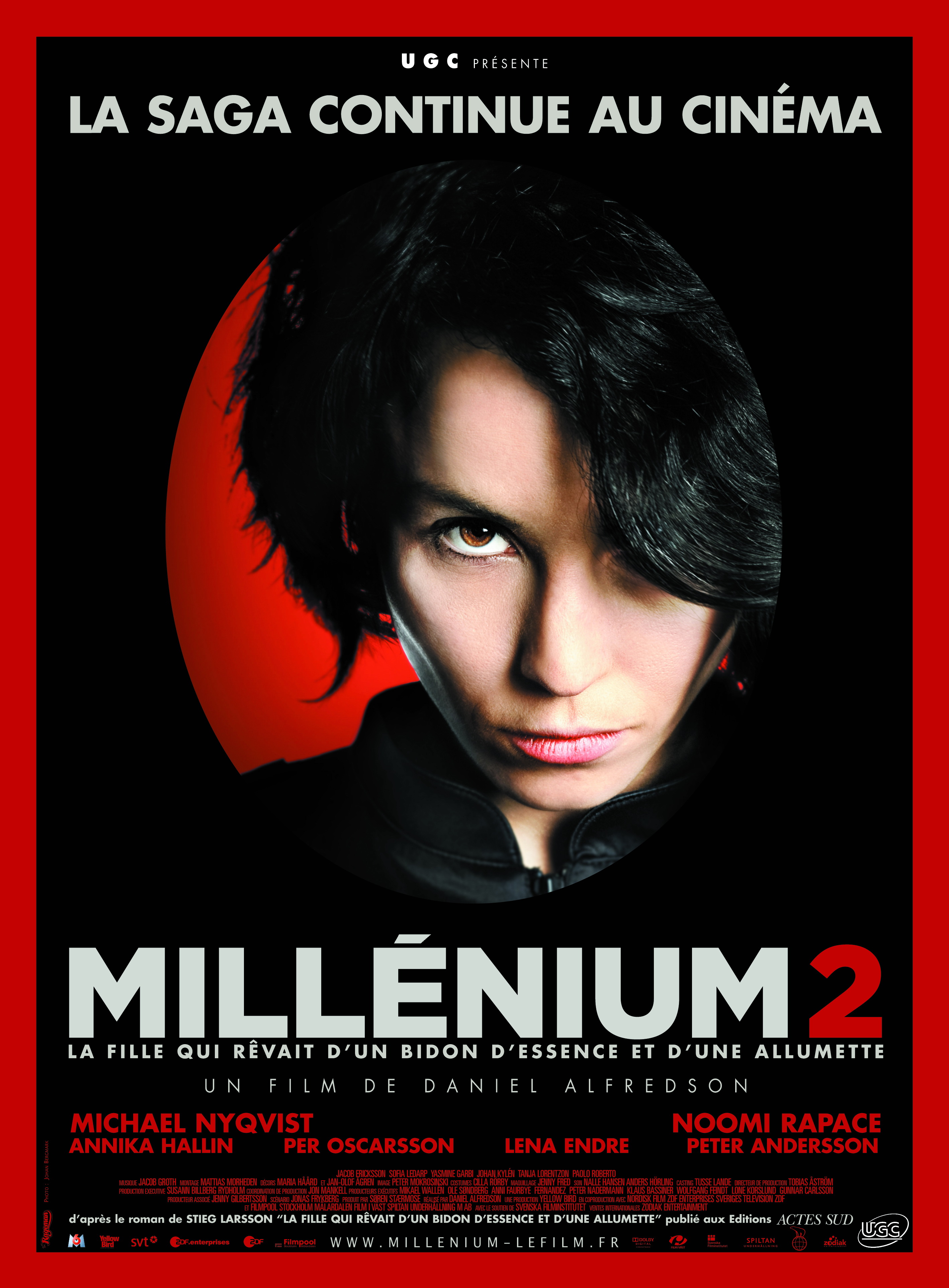 affiche du film Millénium 2 : La fille qui rêvait d'un bidon d'essence et d'une allumette