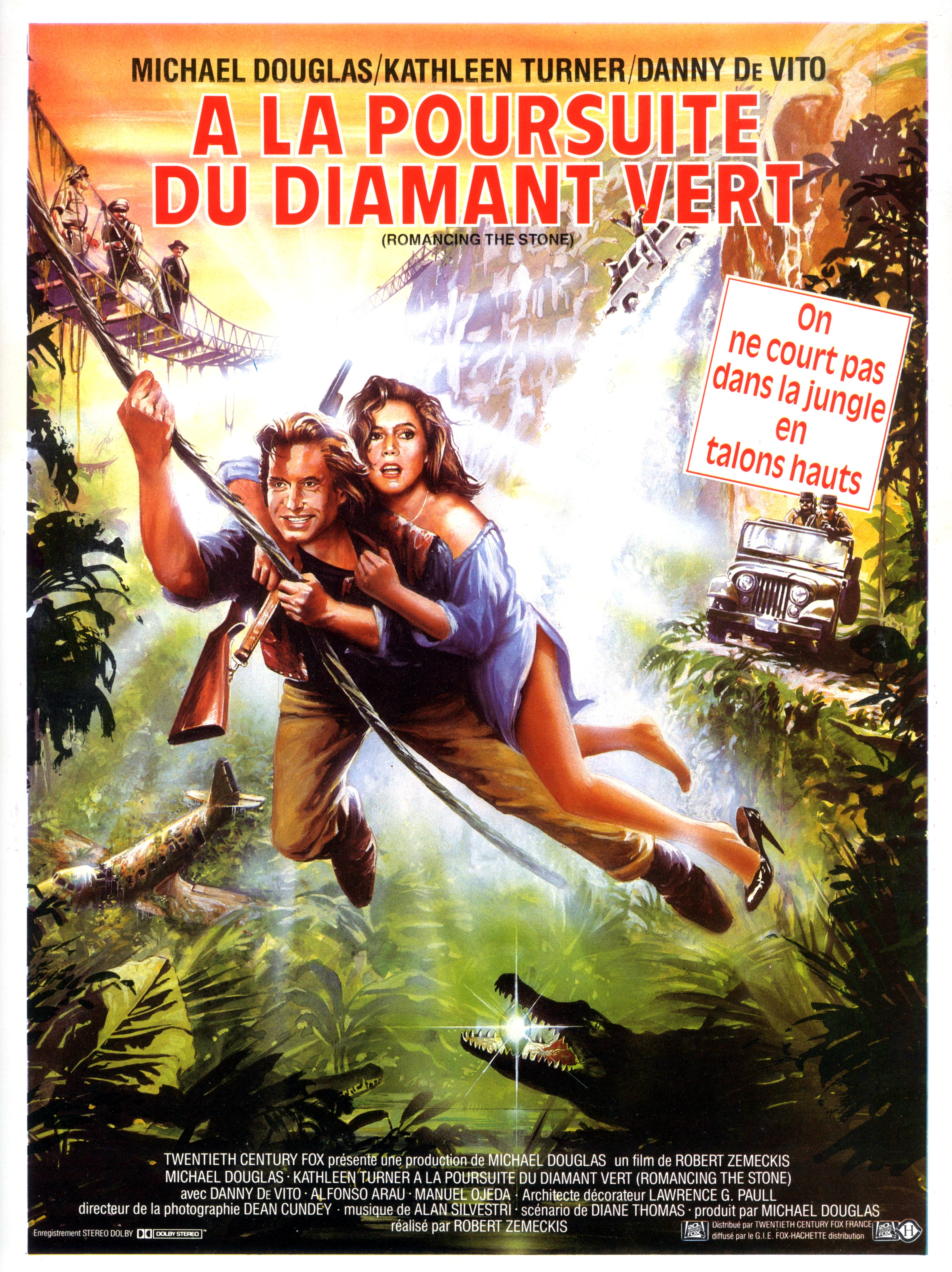 affiche du film À la poursuite du diamant vert
