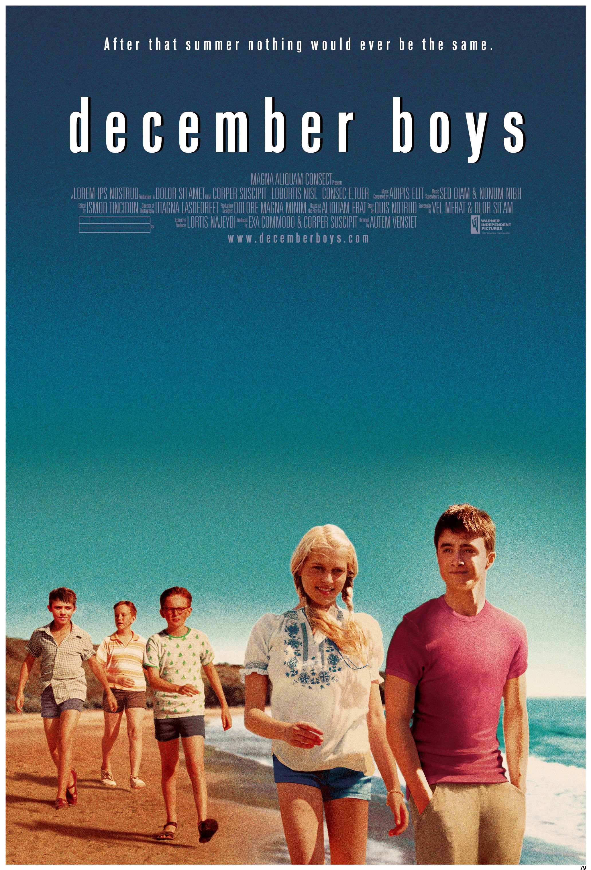 affiche du film December Boys
