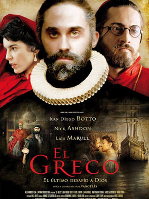 affiche du film El Greco, les ténèbres contre la lumière
