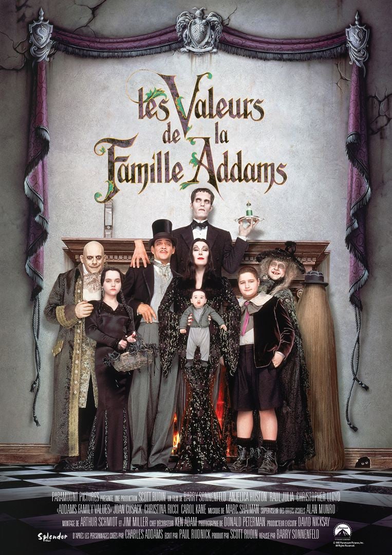 affiche du film Les valeurs de la famille Addams