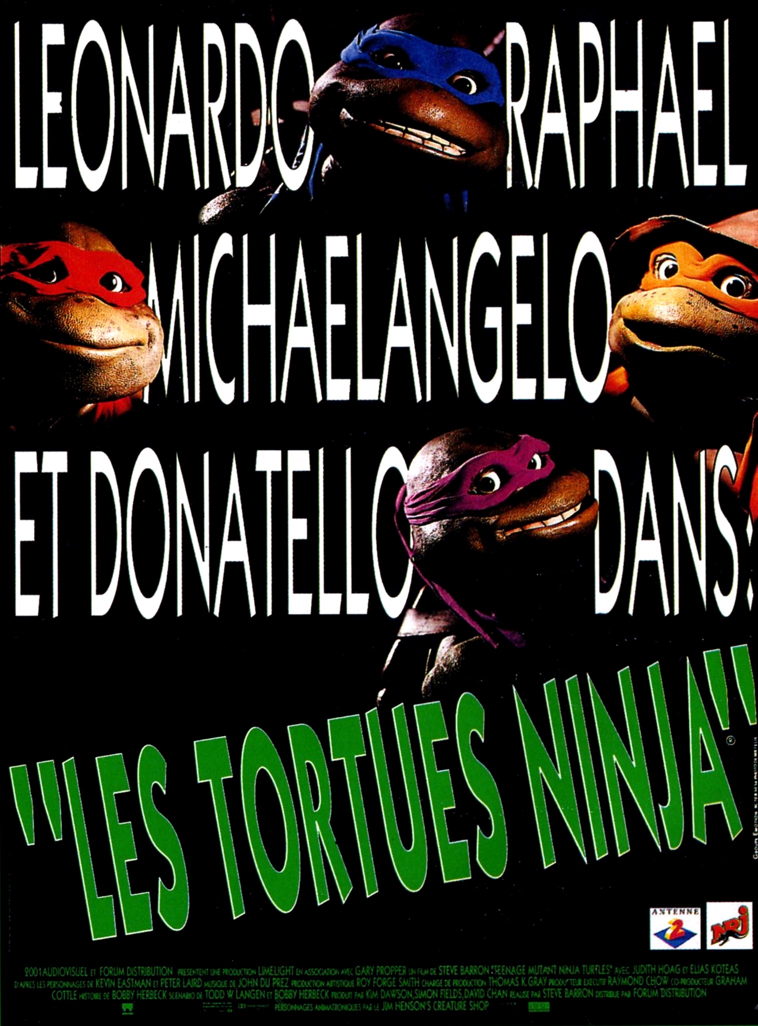 affiche du film Les Tortues Ninja