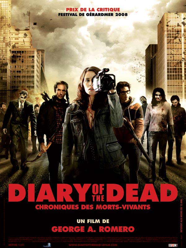 affiche du film Diary of the dead : Chroniques des morts-vivants