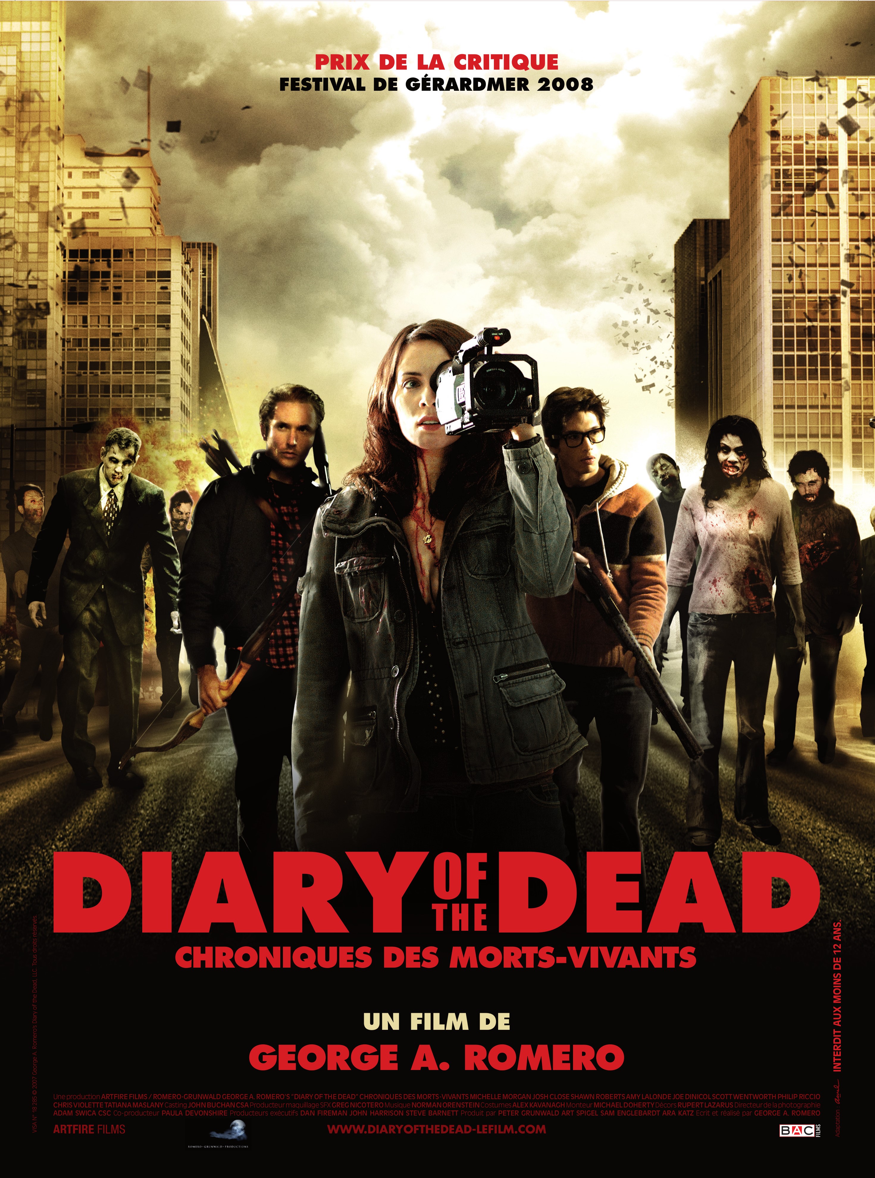 affiche du film Diary of the Dead : Chroniques des morts-vivants