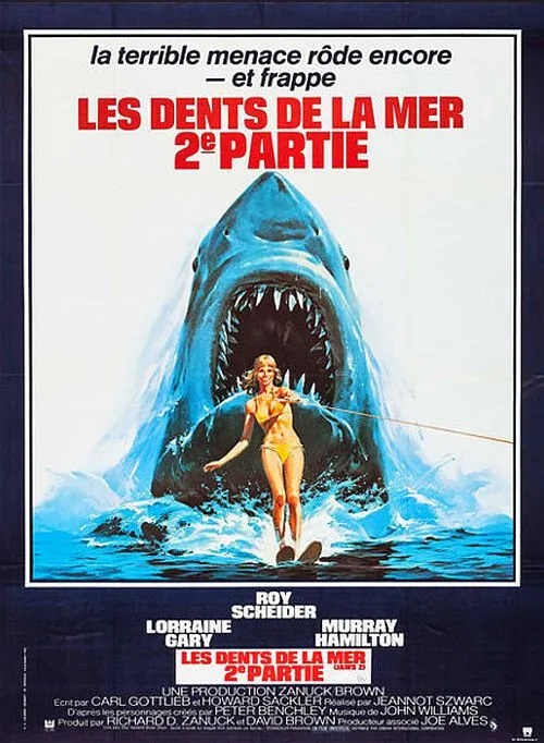 affiche du film Les dents de la mer, 2e partie