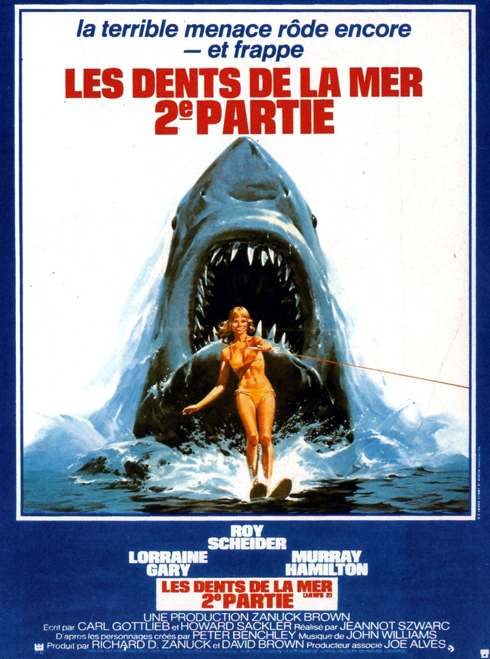 affiche du film Les dents de la mer, 2e partie