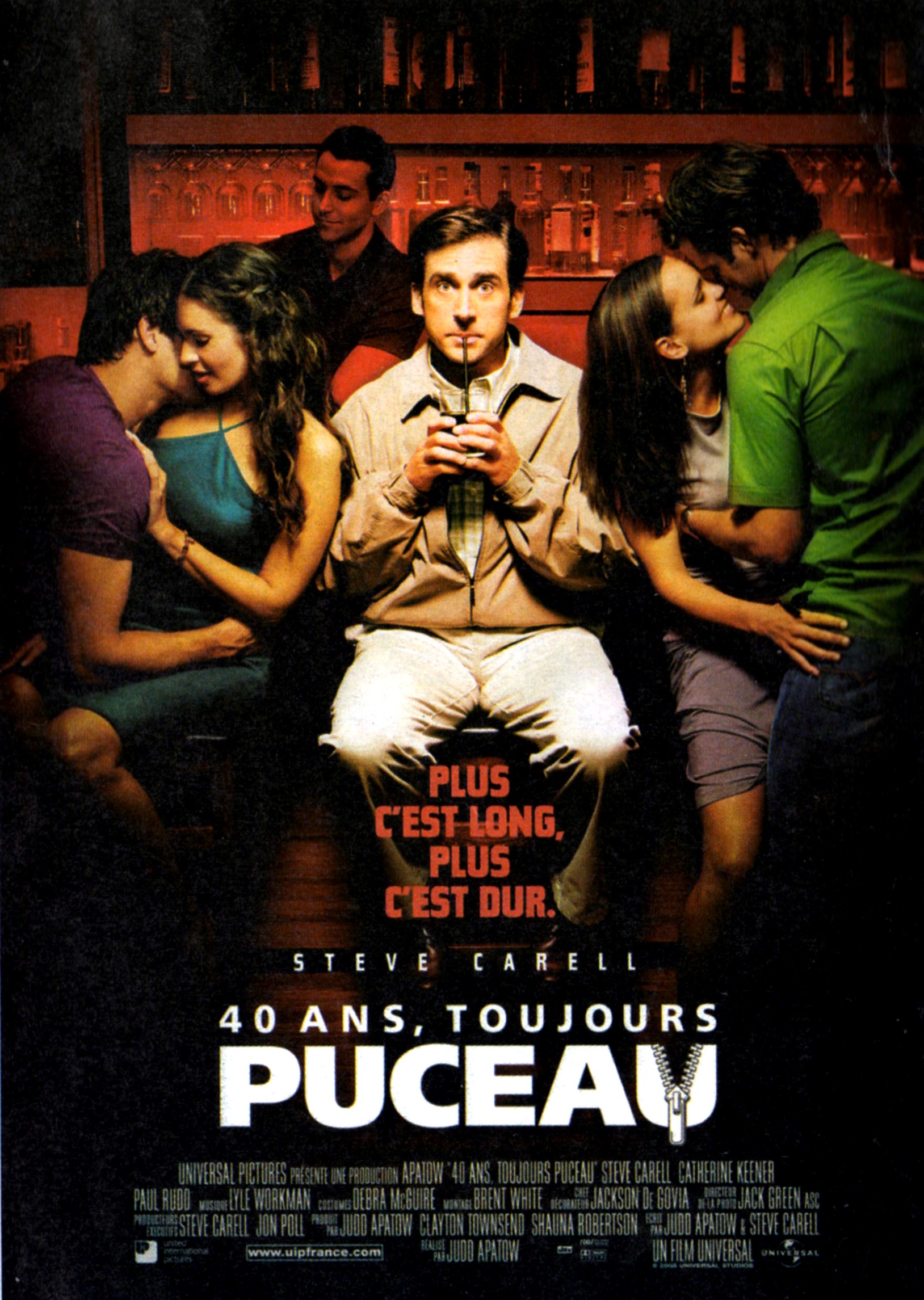affiche du film 40 ans, toujours puceau