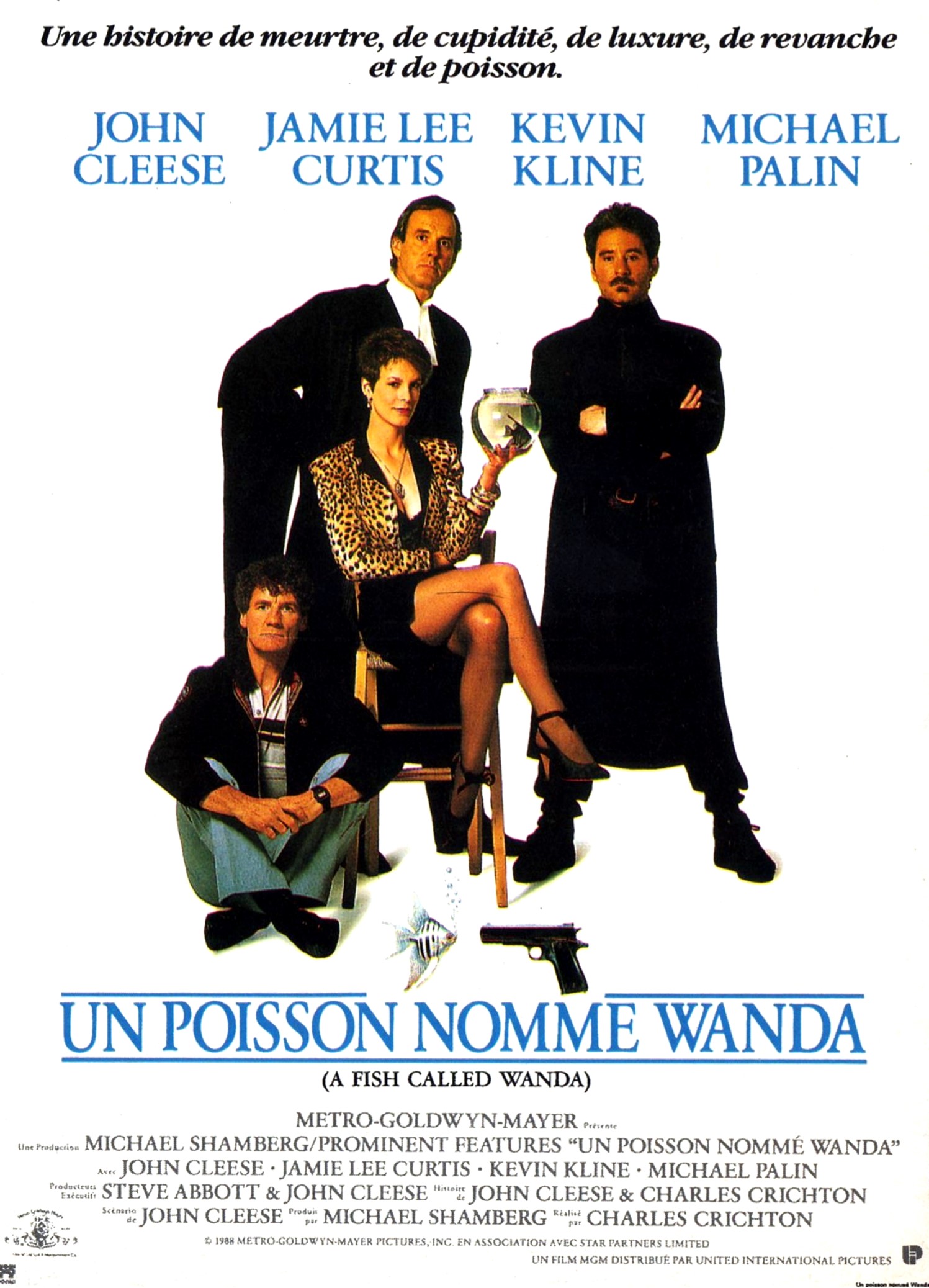 affiche du film Un poisson nommé Wanda