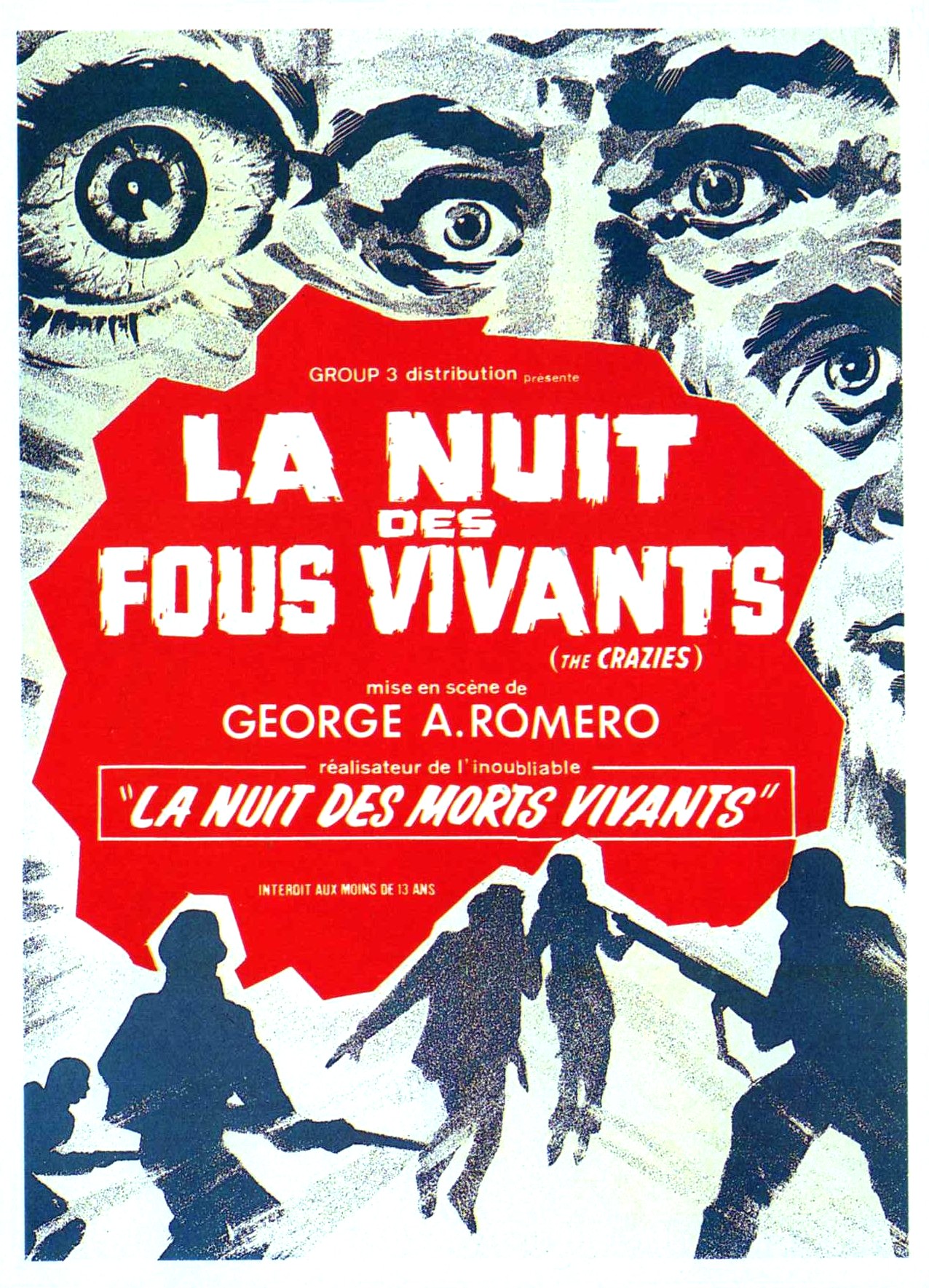 affiche du film La Nuit des fous vivants