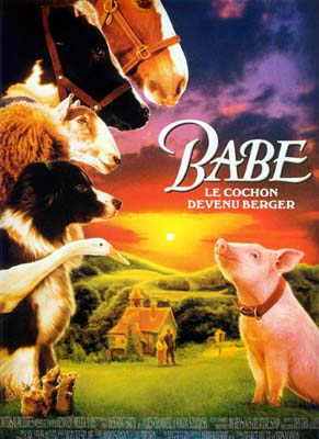 affiche du film Babe, le cochon devenu berger