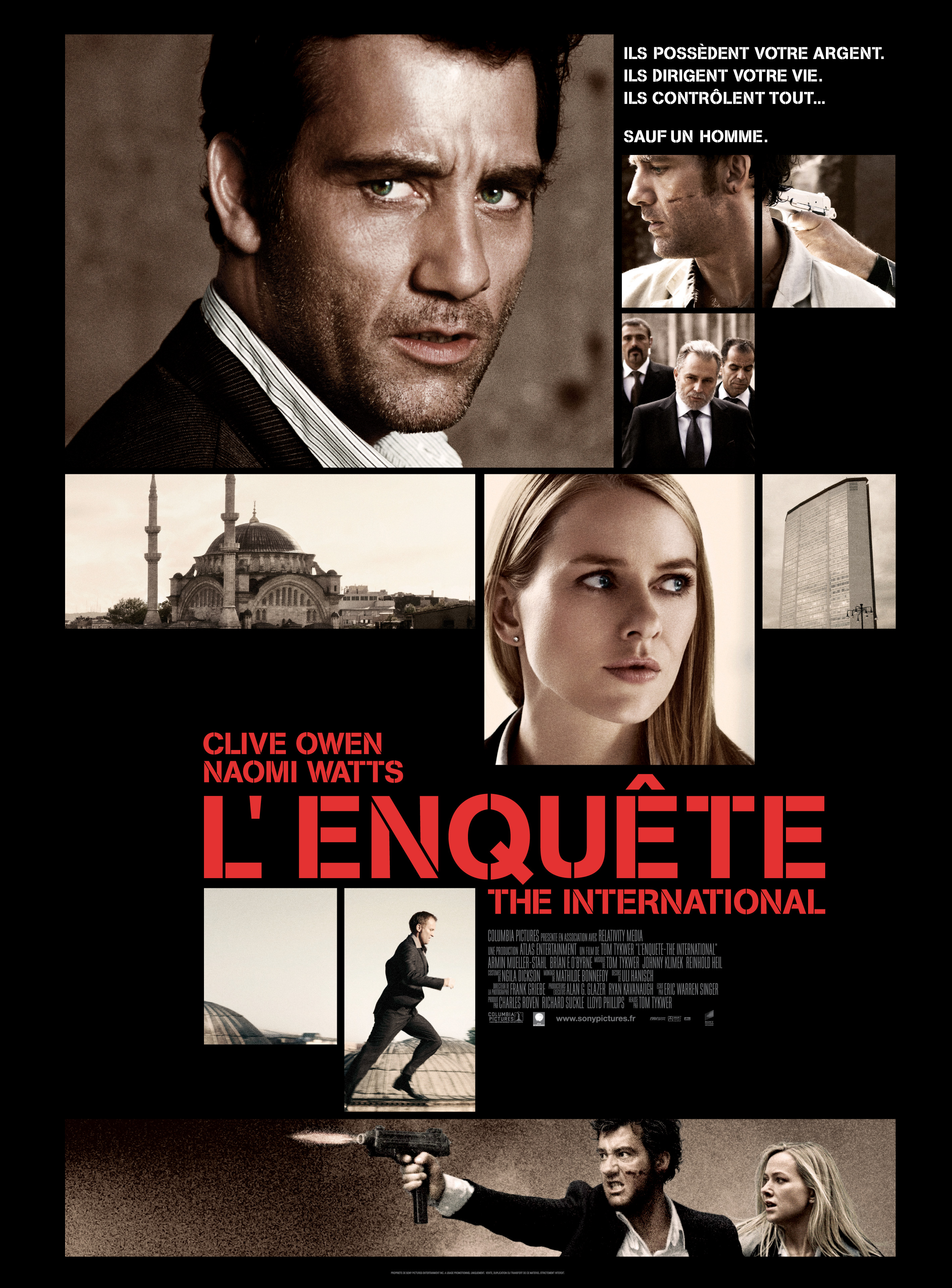 affiche du film L'enquête - The international