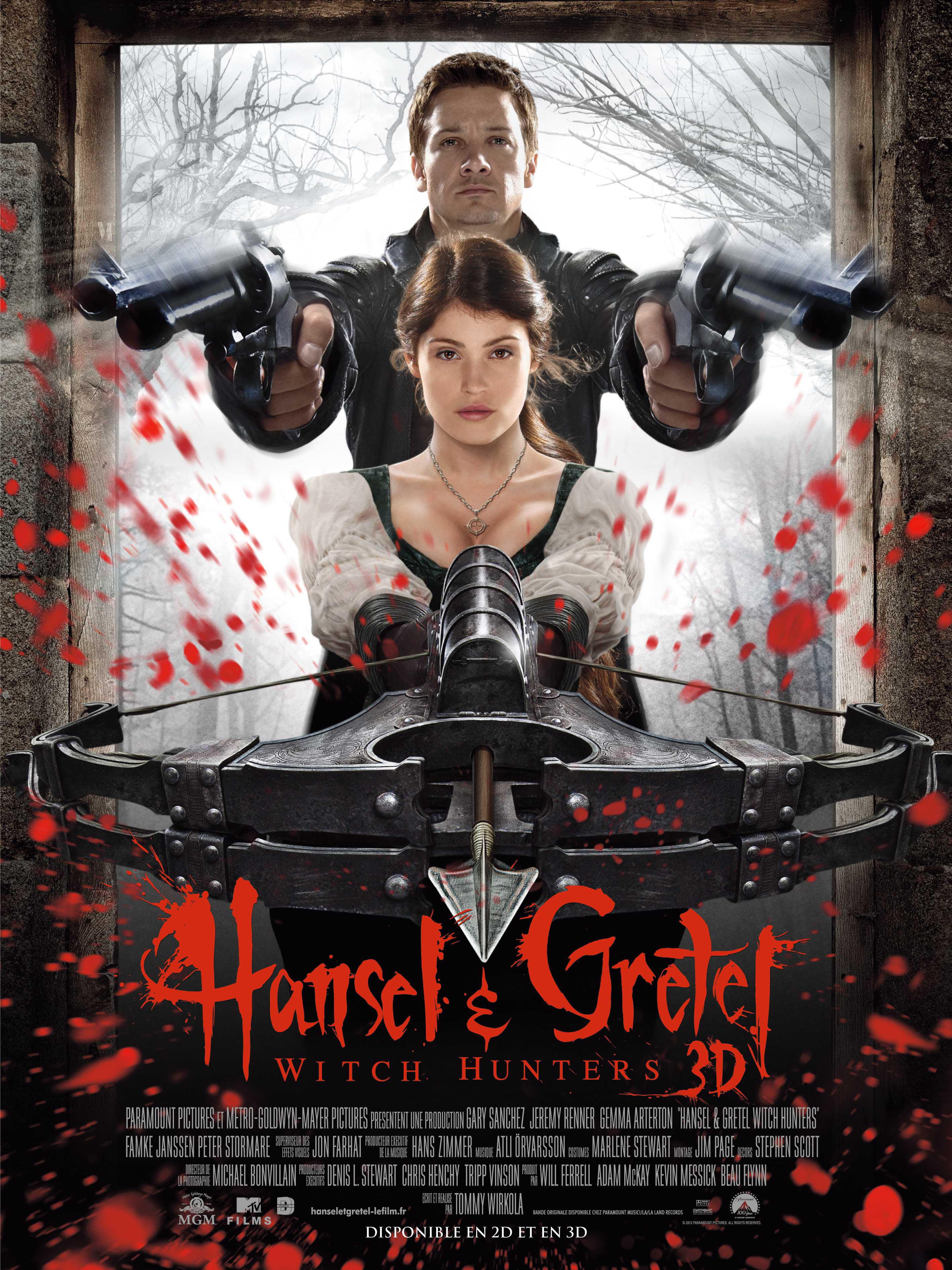 affiche du film Hansel and Gretel: Witch Hunters