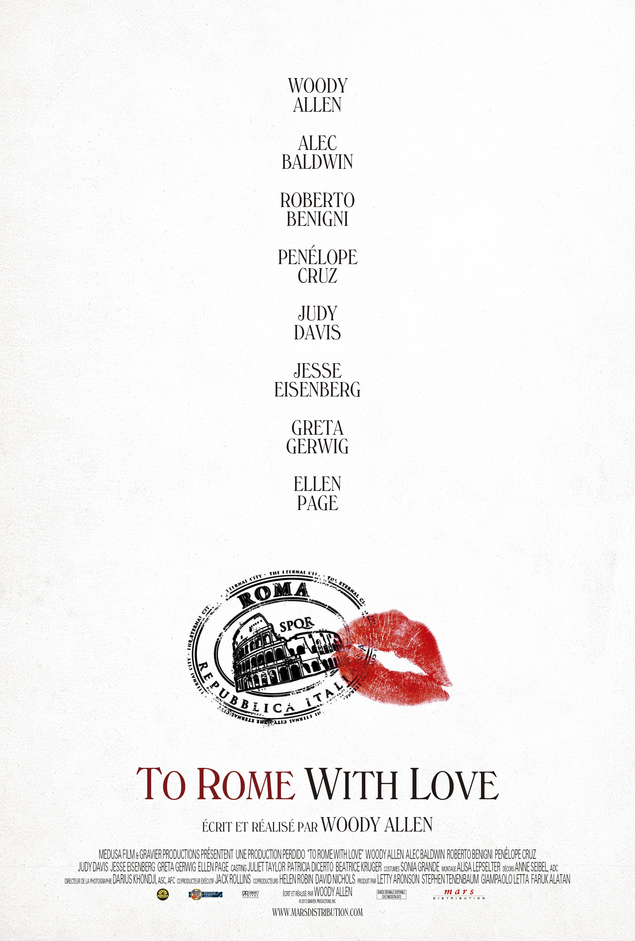 affiche du film To Rome with Love