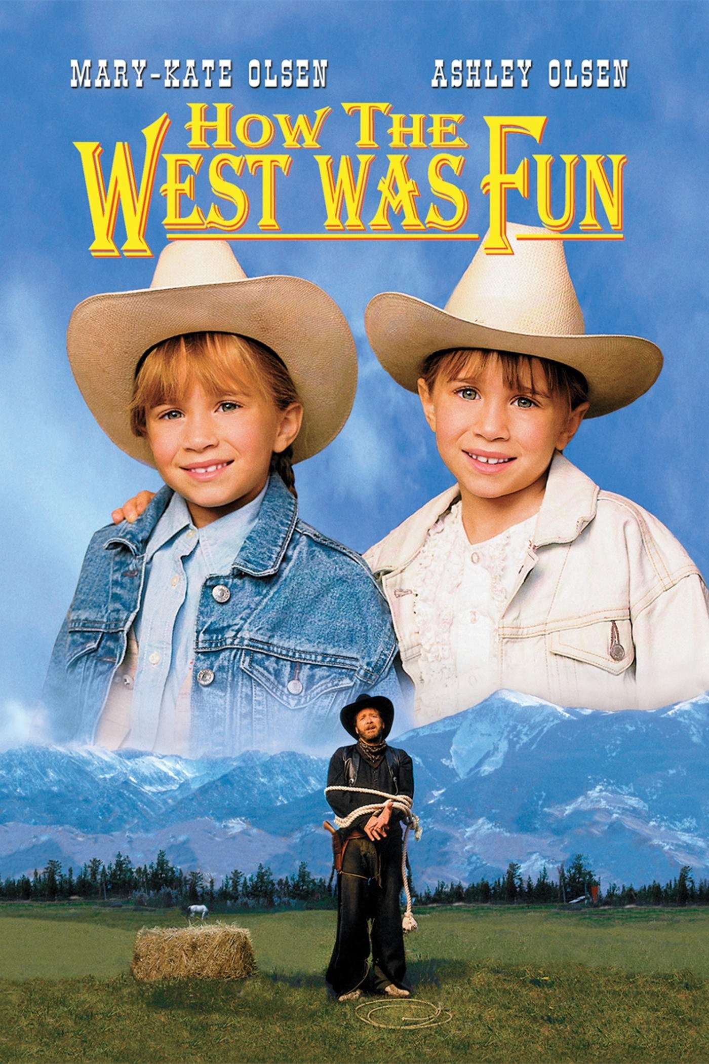 affiche du film Deux jumelles dans l'ouest