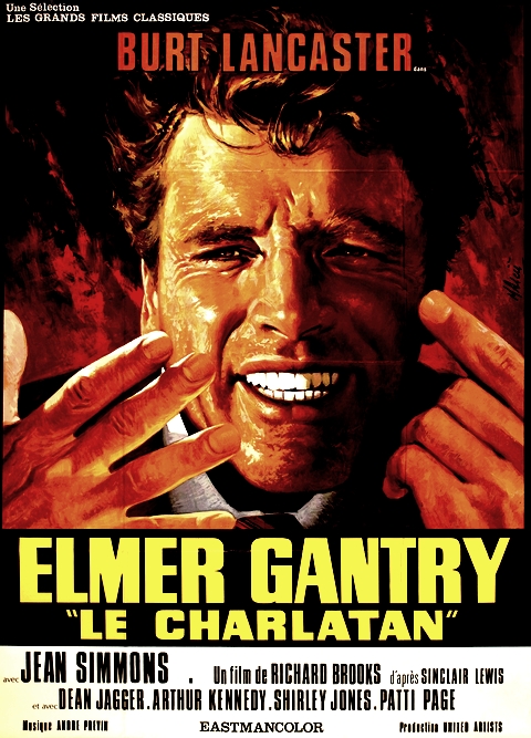 affiche du film Elmer Gantry, le charlatan
