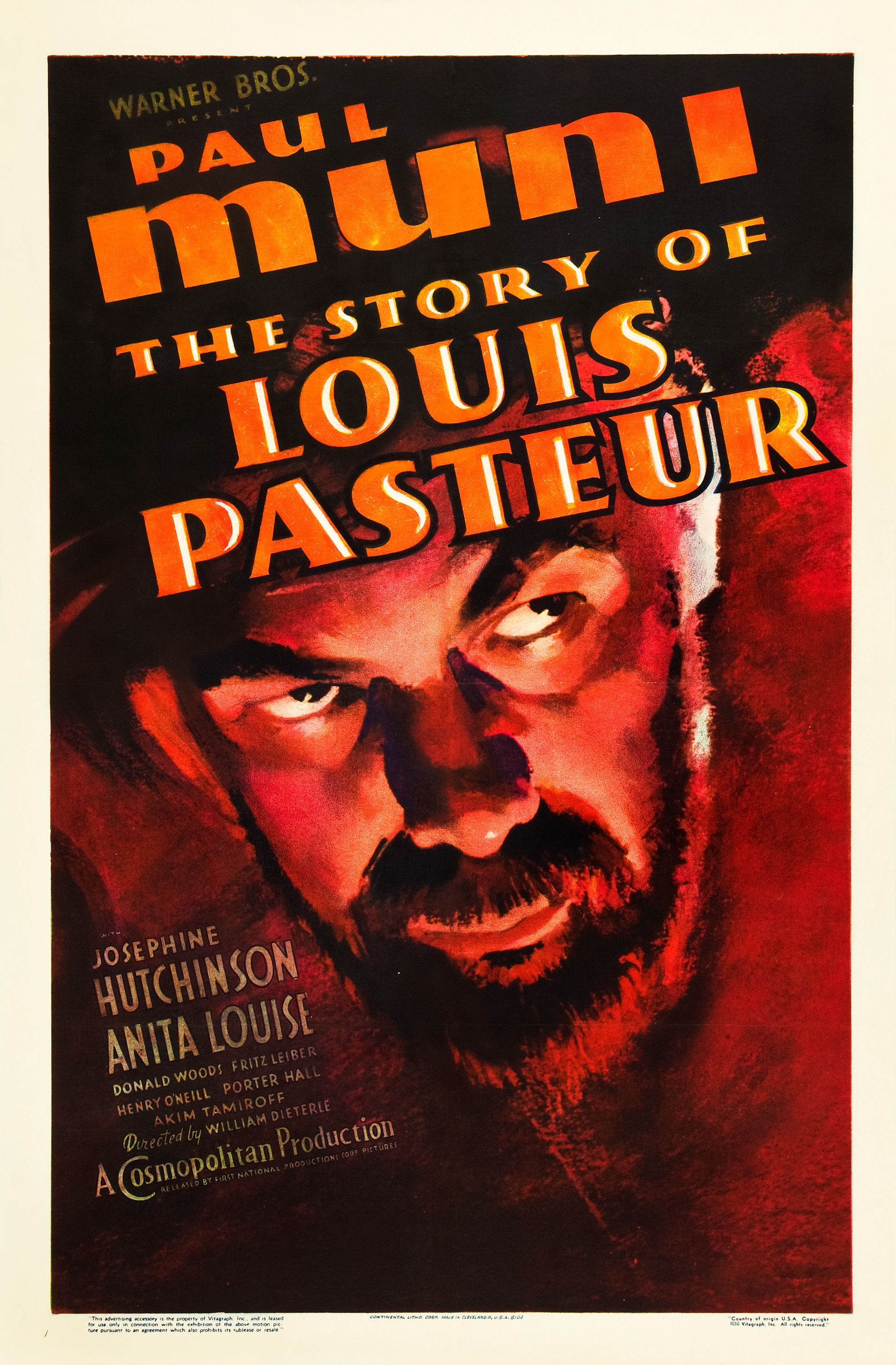 affiche du film La vie de Louis Pasteur