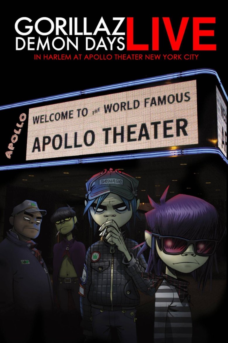 affiche du film Gorillaz: Demon Days Live in Harlem at Apollo Theater