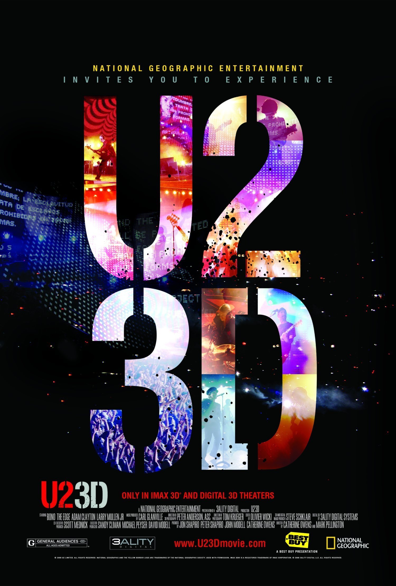 affiche du film U2 3D